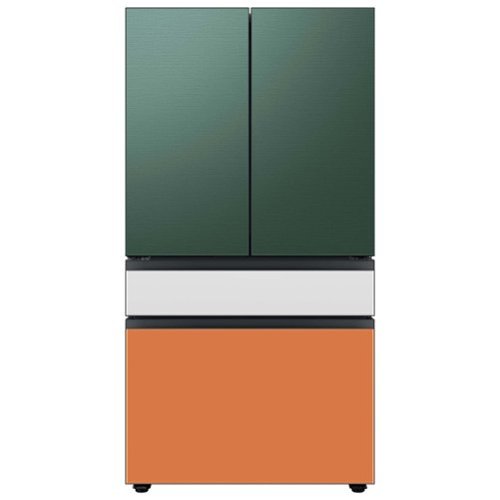 Samsung - Open Box BESPOKE 29 cu. ft 4-Door French Door Refrigerator with Beverage Center - Custom Panel Ready