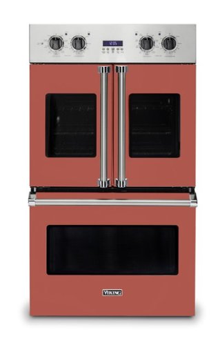 Viking - 30" 7 Series French Door Double Built-In Electric Thermal Convection Oven - Spiced Cider
