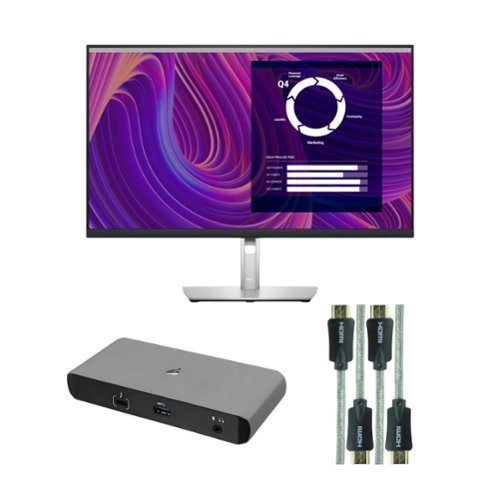 Dell - P2723D 27-Inch Monitor with Docking Station, HDMI Cable (3 Items) - Black-Front_Standard 