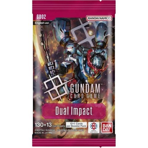 Bandai Gundam Card Game Booster Pack Dual Impact (GD02) 3 Packs 36
