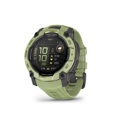 Garmin - Instinct  3 GPS Smartwatch 50 mm AMOLED  Fiber-reinforced Polymer - Fern Green with Fern Green Band - (2026)