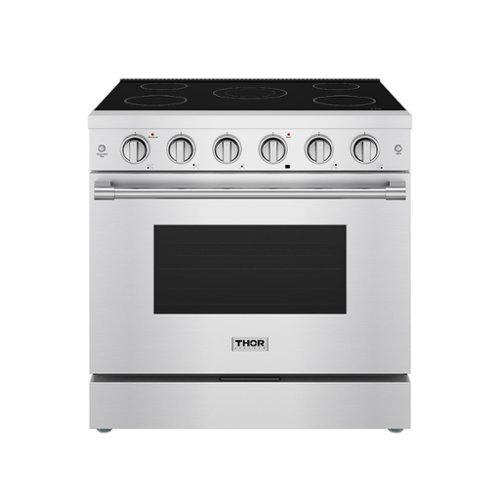 Thor Kitchen - 6 Cu. Ft Freestanding Electric Convection Range - Stainless Steel