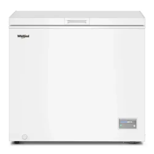 Front. Whirlpool - Whirlpool 5 cu. ft. Chest Freezer with 1 Storage Basket - White.