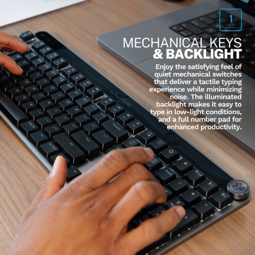 JLab Epic Mechanical Advanced Multi-device Wireless Keyboard - Black WHERE TO BUY