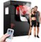 Circus Cirle - 2 Person Infrared Sauna Box, Portable Personal Steam Sauna Tent - Black-Front_Standard