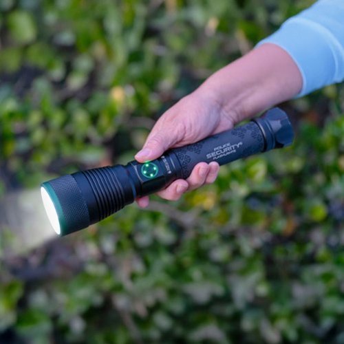 Police Security  Skylar R Flashlight - Black GLOBAL SHIPPING