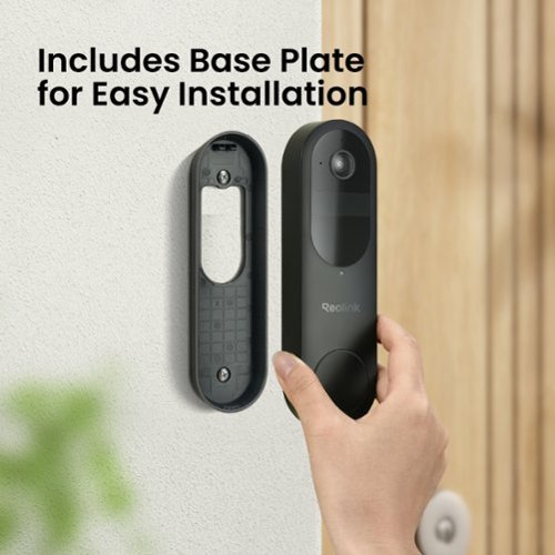 Reolink D340B Smart Video Doorbell 2K 4MP Battery Operated Wireless Wi-Fi with Head-to-Toe View and Plug-in Chime - Black SHOP ONLINE