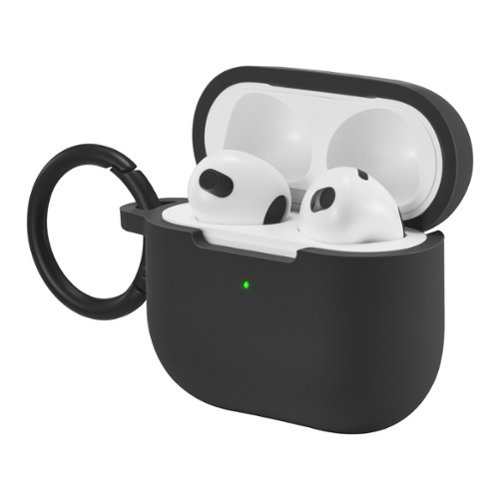 Best Buy essentials™ Silicone Case for Apple AirPods 3rd Generation - Black WORLDWIDE DELIVERY
