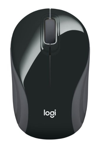  Logitech - M187 Mini Wireless Optical Ambidextrous Mouse - Black-gray