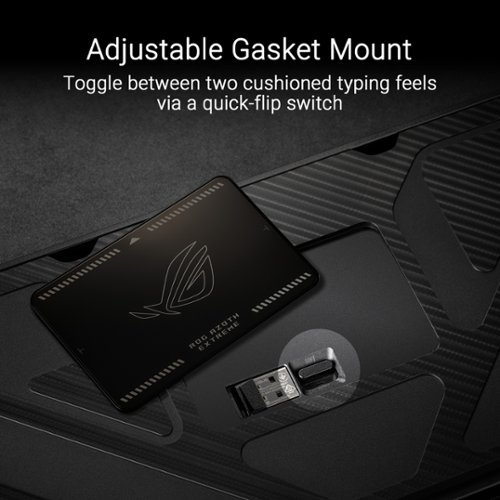 ASUS ROG Azoth Extreme 75% Wireless Mechanical Gaming Keyboard with ROG NX Snow Linear Switches and Color OLED Touchscreen - Black GLOBAL SHIPPING