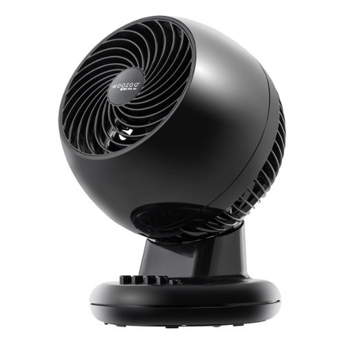 IRIS - WOOZOO Oscillating Fan with Timer 3 Speed Settings - black