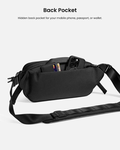 tomtoc Wander-T26 X-Pac Sling Bag, Heavy Duty Tactical Crossbody Carry Chest Bag, Compatible mit Steck Deck OLED, ASUS ROG Ally - Black WORLDWIDE DELIVERY