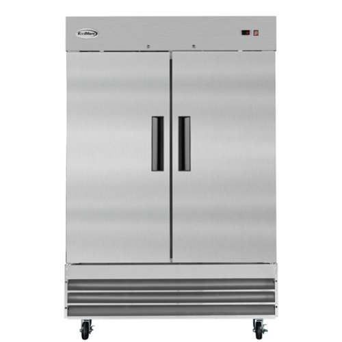 Koolmore - 54 in. Commercial Two-Door Reach-In Refrigerator - 47 Cu Ft. RIR-2D-SS - Stainless Steel-Front_Standard 
