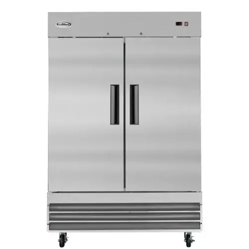 Front. Koolmore - 54 in. Stainless Steel Commercial Two-Door Reach-In Refrigerator - 47 Cu Ft. RIR-2D-SS - Stainless-Steel.