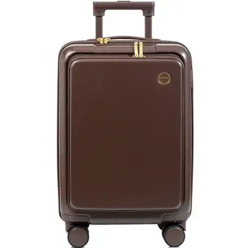 Front. Champs - Onyx Collection Carry-on Luggage Case - Brown.