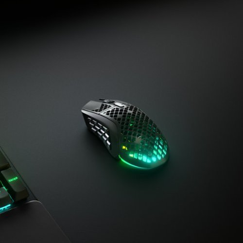 SteelSeries Aerox 9 Wireless Ultra Lightweight Honeycomb Water Resistant RGB Optical Gaming Mouse With 18 Programmable Buttons - Wireless - Black HOW TO BUY