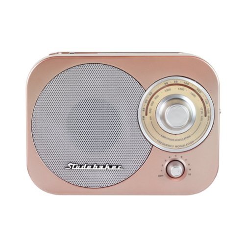 Studebaker - SB2000 Portable AM/FM Radio - Rose Gold