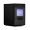 NewAir - 44lb. Nugget Countertop Ice Maker with Self-Cleaning Function and Refillable Water Tank - Black Stainless Steel-Front_Standard