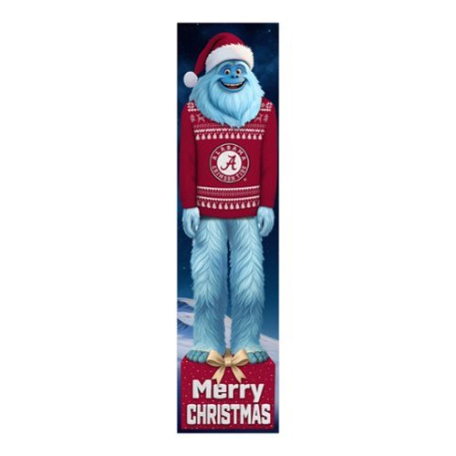 Fan Creations - Alabama Crimson Tide 48" Yeti Christmas Leaner - Multicolor-Front_Standard 