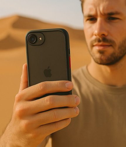 SaharaCase Venture Series Slim Case for Apple iPhone 16e - Scorpion Black BUY ONLINE