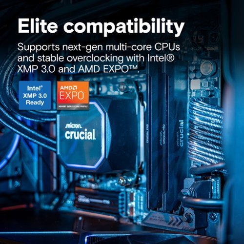 Crucial Pro Overclocking 32GB (2x16GB) DDR5 6400MHz C32 UDIMM