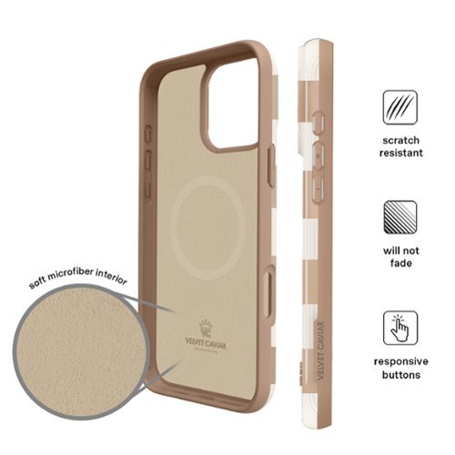 VELVET CAVIAR Magsafe Case for Apple iPhone 16 Pro - Checker Nude SHOP ONLINE