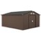 Outsunny - Metal Shed, Storage Shed Utility Storage with Double Locking Doors for Bike-Front_Standard