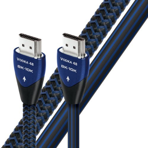 AudioQuest Vodka 48 2.5'   4K-8K-10K 48Gbps   HDMI Cable - Blue on Black WHERE TO BUY