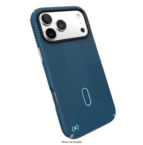 Speck Not Applicable - Presidio2 Grip ClickLock Case for Apple iPhone 17 Pro Max - Deep Sea/Silver Metallic/Spell Blue BUY ONLINE