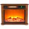 Lifesmart - 3 Quartz Infrared Fireplace Heater with Remote - Black-Front_Standard