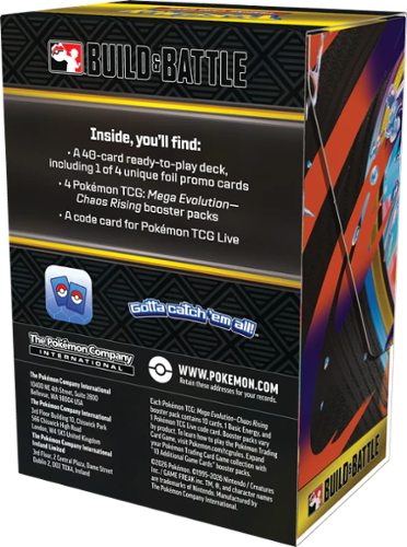 Pokémon Pokemon TCG: Mega Evolution Chaos Rising Build & Battle