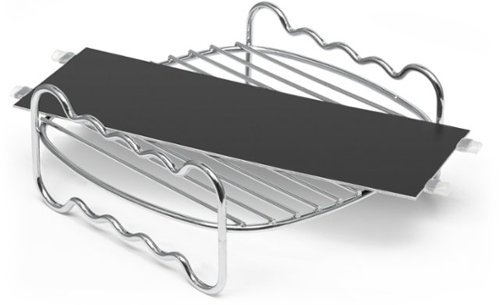  Party Accessory Kit with Double Layer Rack and Basket divider-for Philips Airfryer XXL models - Black/Silver