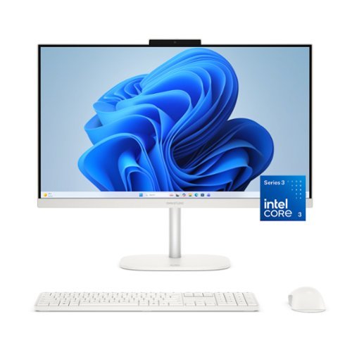 HP - OmniStudio 23.8" WLED Touchscreen All-in-One with Adjustable Height - Intel Core 3 304 (2026) - 8GB Memory - 512GB SSD - Cotton White