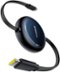 Baseus - Nomos Retractable Charging Cable USB-C to USB-C 5 feet 100W Cosmic - Black-Front_Standard