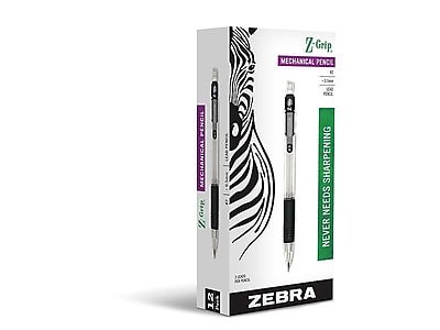 Zebra - Z-Grip Mechanical Pencil, 0.5mm, #2 Medium Lead, Dozen (52310)