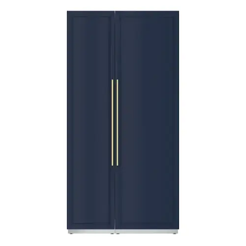 Front. Koolmore - Panel Ready Column Refrigerator and Freezer, 24" Refrigerator and 18" Freezer - White.