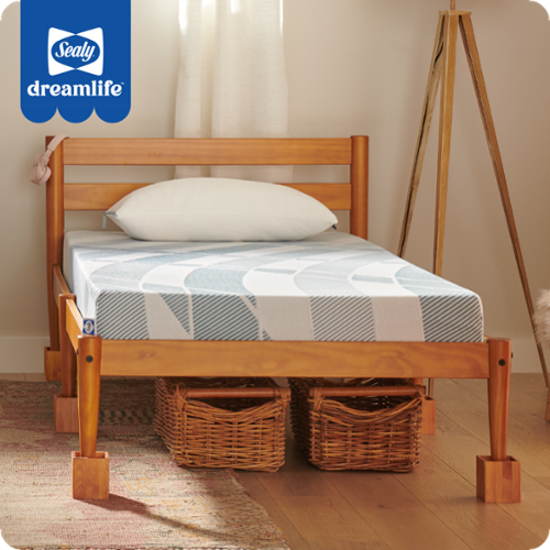 Sealy - Sealy® Dreamlife™ 6” Foam Mattress-in-a-Box, Twin - White-Front_Standard 