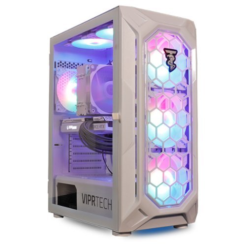 ViprTech - Ghost 2.0 Gaming PC - AMD Ryzen 5 5600 (4.4Ghz Turbo), RTX 3060 12GB, 16GB DDR4, 1TB NVMe SSD, Computer - White-Front_Standard 