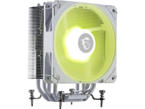 MSI - MAG COREFROZR AA13 Air CPU Cooler, Single 120mm PWN Fans, ARGB lighting controlled by software - White-Front_Standard 