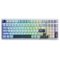 AULA - F99 99-Key Wireless Hot-Swappable Mechanical Gaming Keyboard with RGB and Multi-Device Bluetooth and 8000mAh Battery - Blue White-Front_Standard