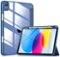 DTTO - Case for iPad (A16) 11-inch 2025 and iPad 10th Generation 10.9 Inch 2022, Clear Back and TPU Shockproof Frame Cover - Royal Blue-Front_Standard