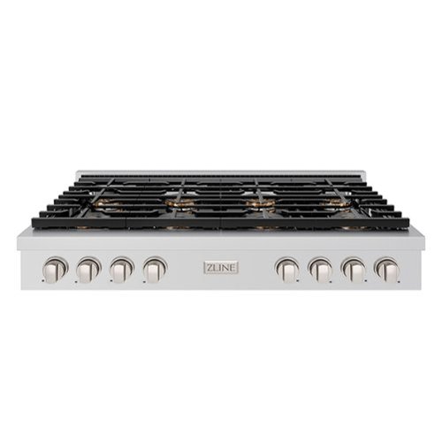 ZLINE - 48 in. Wide 8 Burner Paramount Gas Cooktop with DuoPro (PSRT48) - Stainless Steel-Front_Standard 