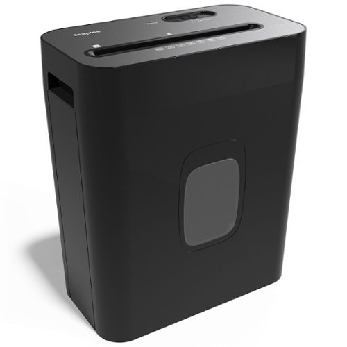 Staples - 12-Sheet Cross-Cut Multi-Media Shredder (ST62151) - Black-Front_Standard 