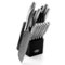 Oster - Edgefield 14 Piece Stainless Steel Cutlery Knife Set with Knife Block - Black-Front_Standard