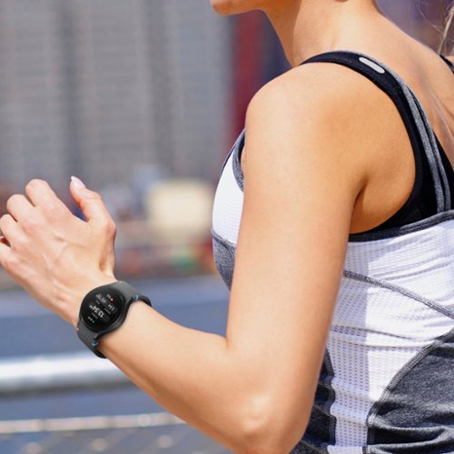 Samsung Galaxy Watch FE Aluminum Smartwatch 40mm LTE with Blue Band - Silver BUY IN MIDDLE EAST
