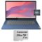 Lenovo - IdeaPad Slim 3 Chromebook 14" Laptop - 4GB Memory, 64GB eMMC + 256GB Card - Abyss Blue-Front_Standard