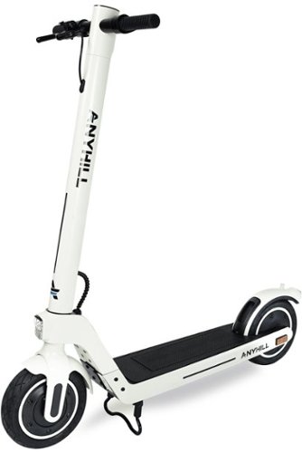 Anyhill - UM-2 Electric Scooter w/ 28 miles max operating range & 19 mph Max Speed - White-Angle_Standard 