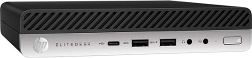 HP - Refurbished Excellent - EliteDesk 705 G5 Mini Computer Desktop PC, AMD Ryzen 5 Pro 3400G, 16GB RAM, 256GB SSD, WiFi, Keyboard & Mouse, Win11P - Black-Front_Standard 