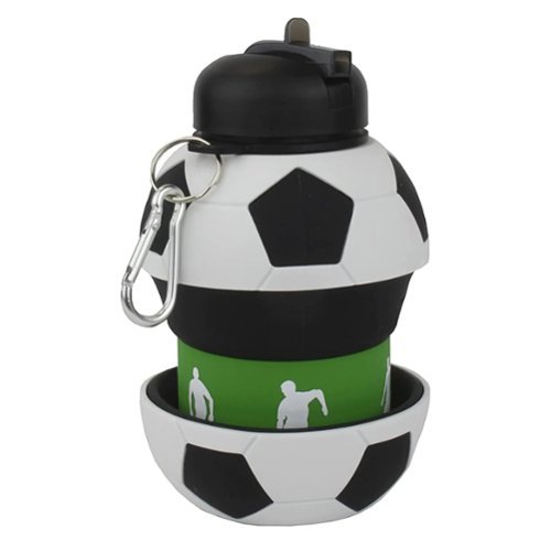 Maccabi Art : Collapsible 1 Liter Water Bottle, Soccer Ball WORLDWIDE DELIVERY