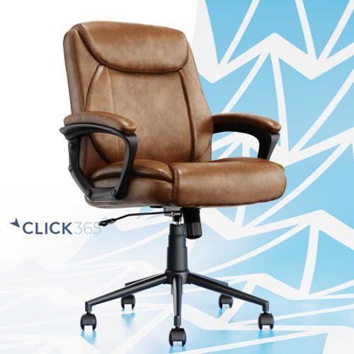 

Click365 - Transform 1.0 Upholstered Desk Office Chair - Vegan Leather - Cognac